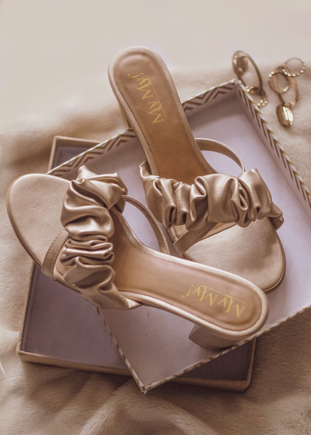 golden block heels