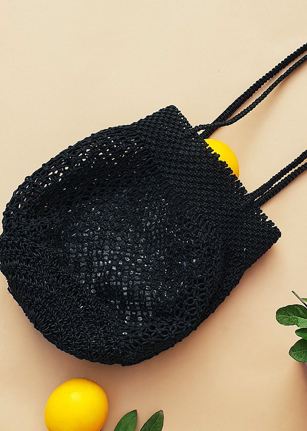 macrame beach bag