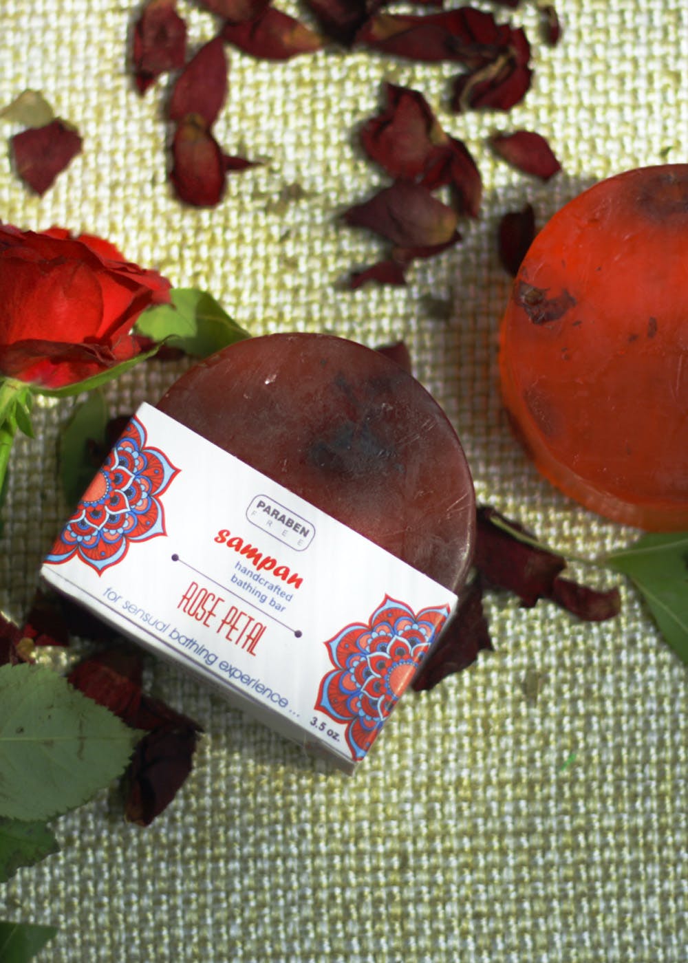Rose Petal Handcrafted Soap - 100gm