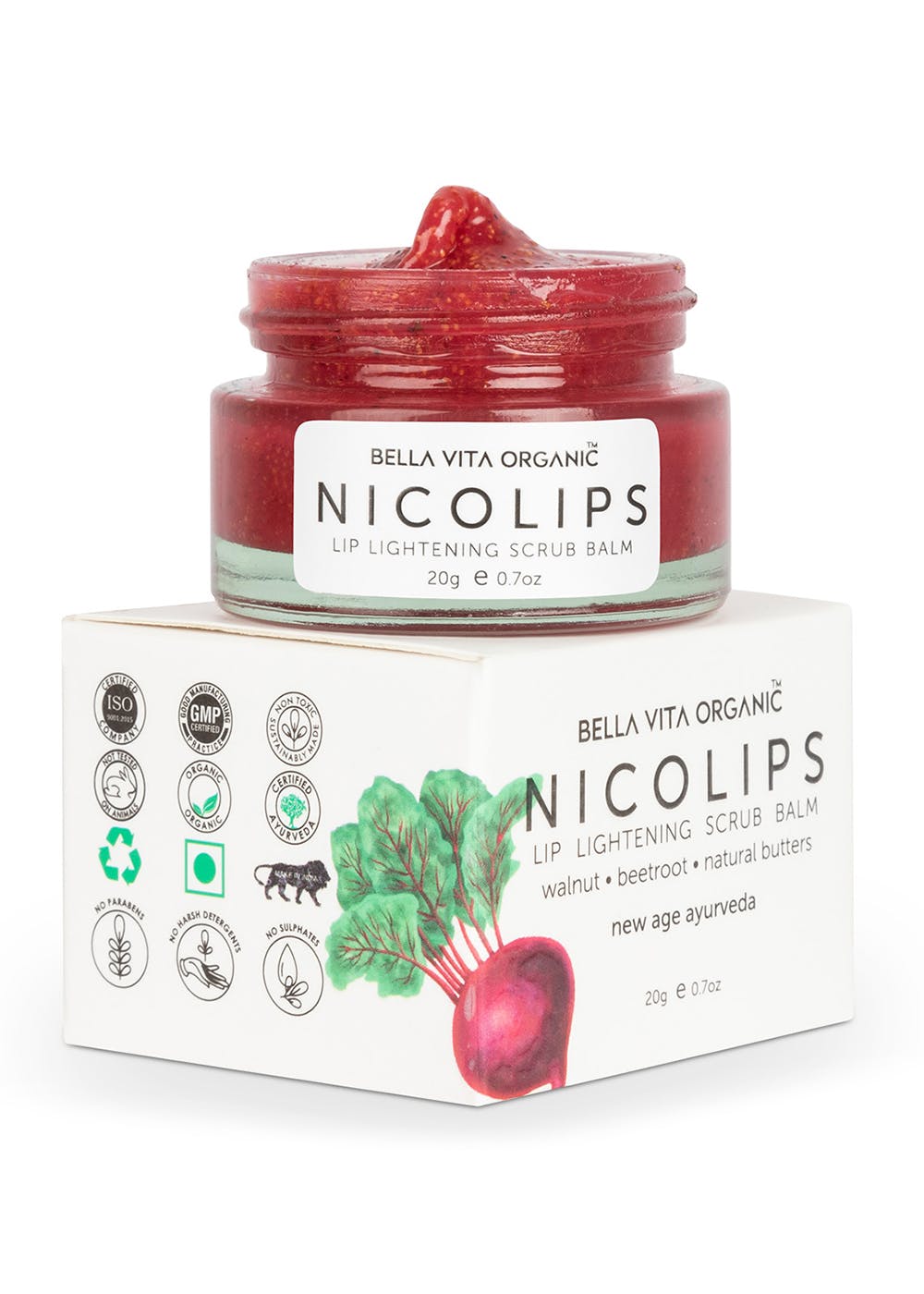 Get NicoLips Lip Lightening Scrub 20g at ₹ 399 LBB Shop
