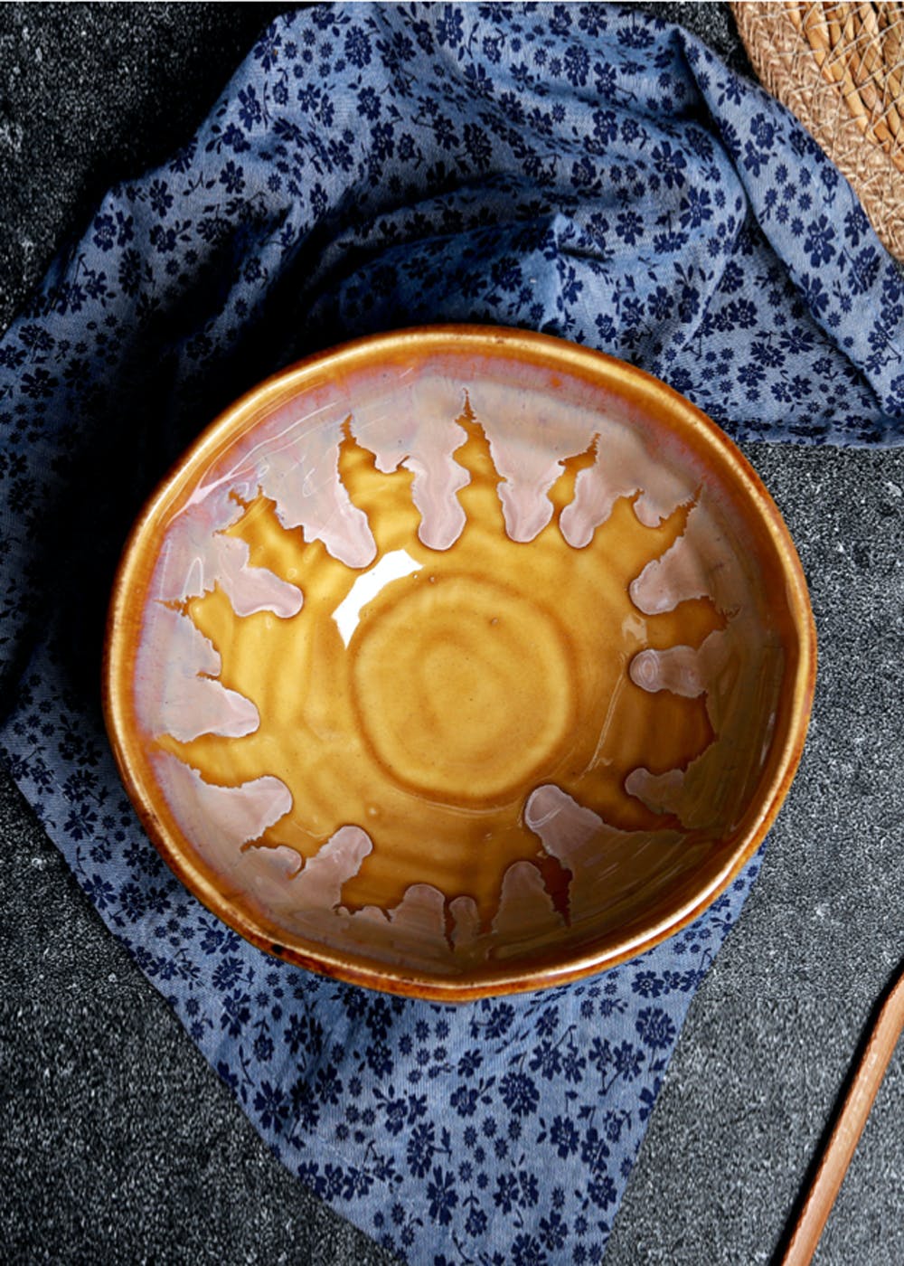 Nitya Yellow Textured Bowl