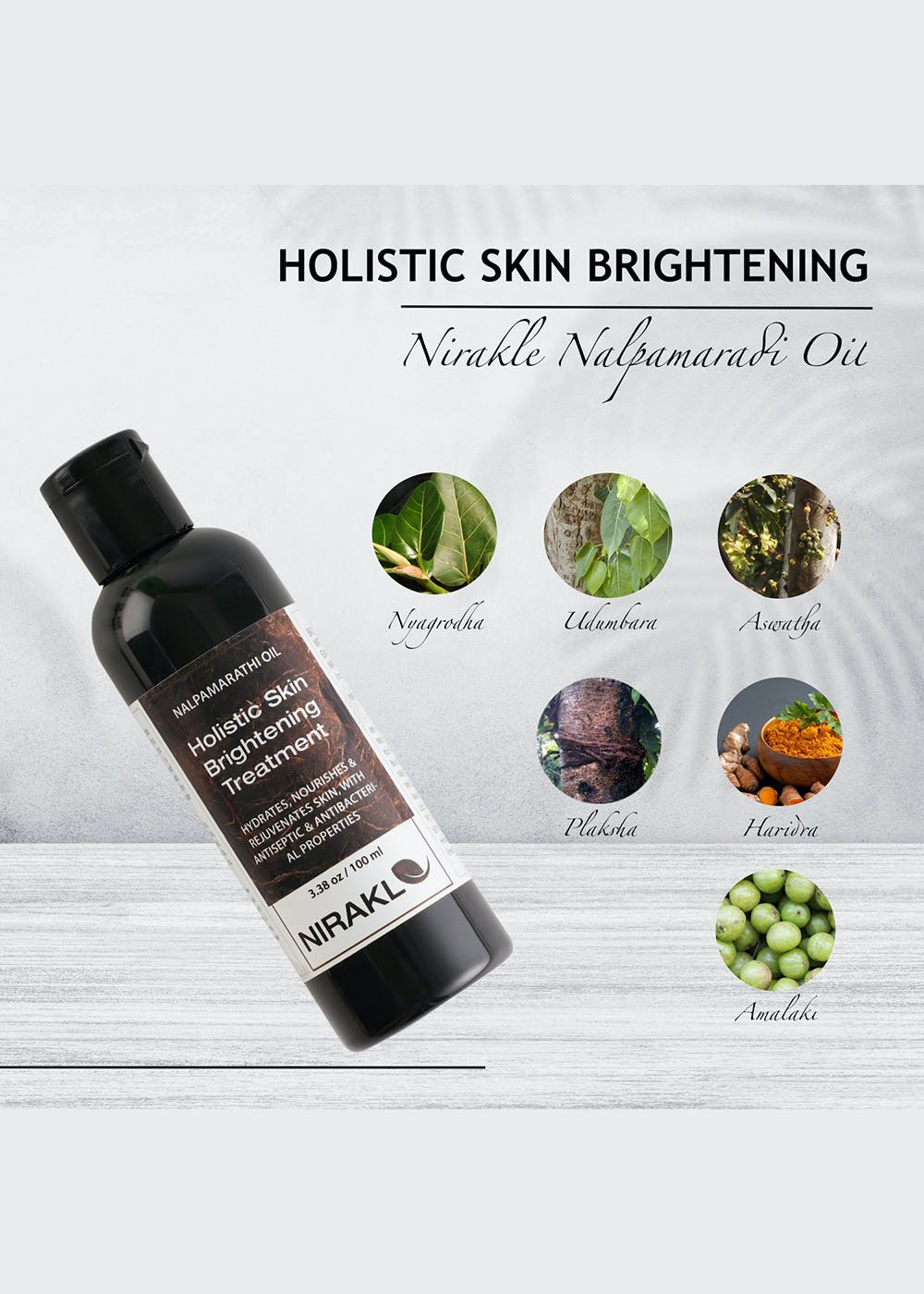 Get Holistic Skin Brightening Nalpamaradi Oil 100 ml at 590