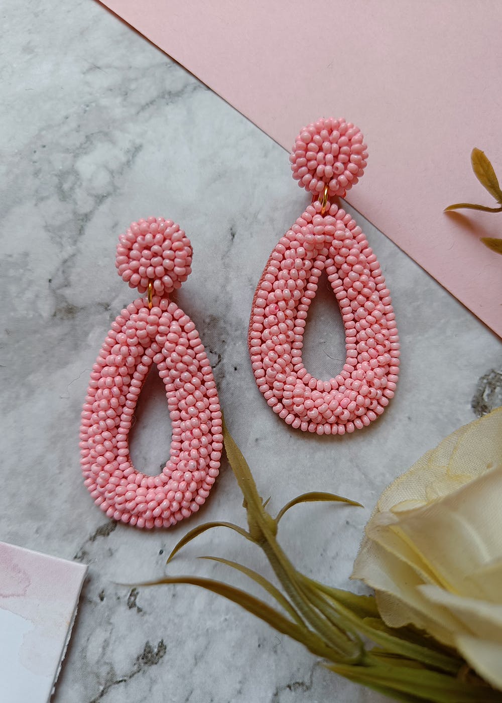 Pink beaded earrings  Beaded earrings patterns Earring patterns Native  american beadwork earrings