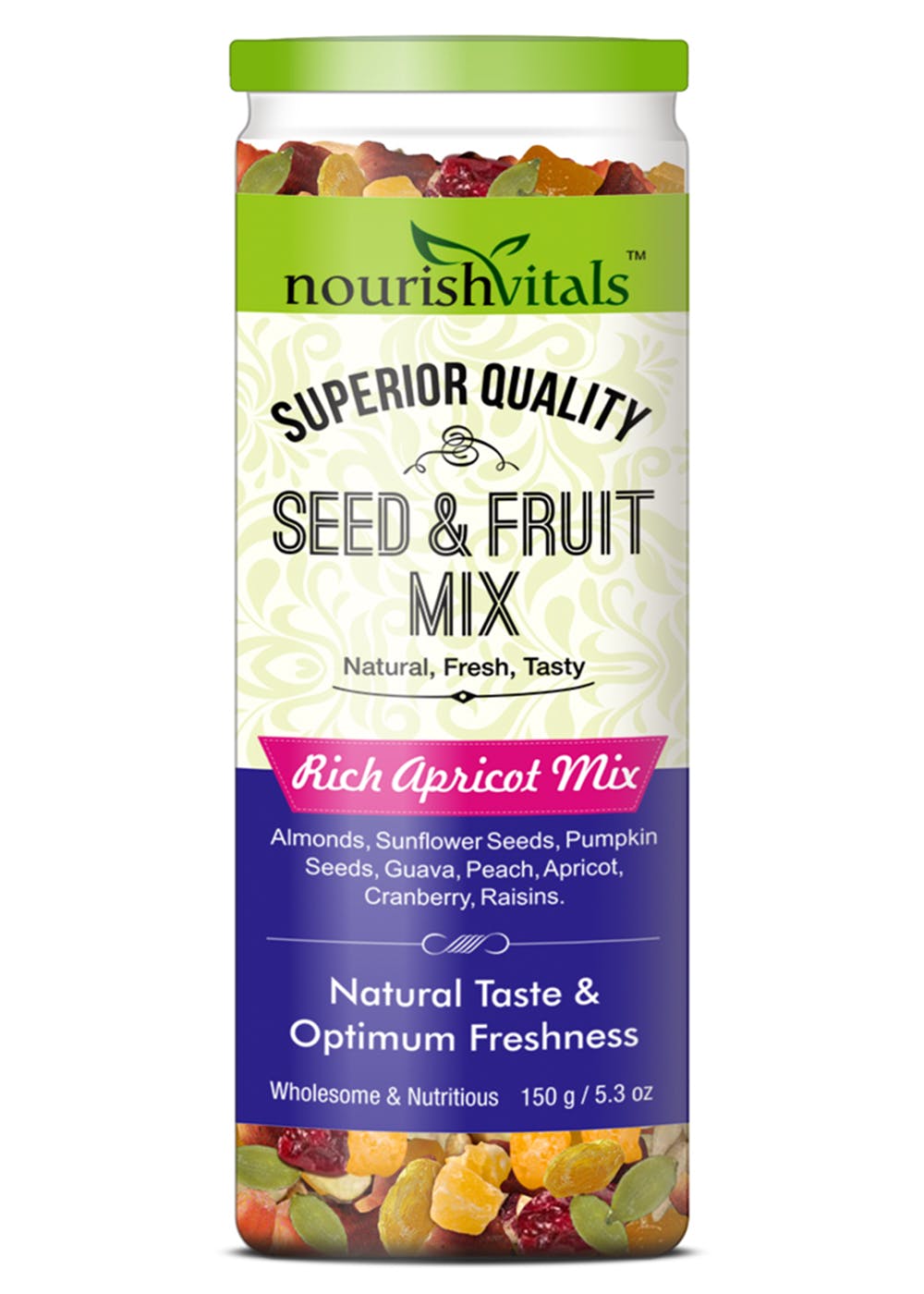 Seed & Fruit Mix - Rich Apricot Mix - Breakfast / Snacks Trail Mix - 150g