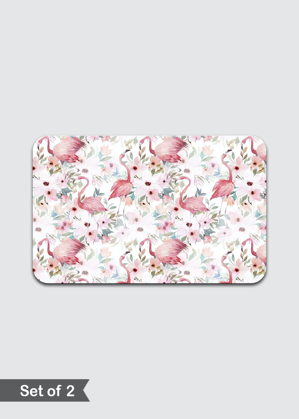 Get Flowers and Flamingos MDF Placemat - Set of 2 at ₹ 1500 | LBB Shop
