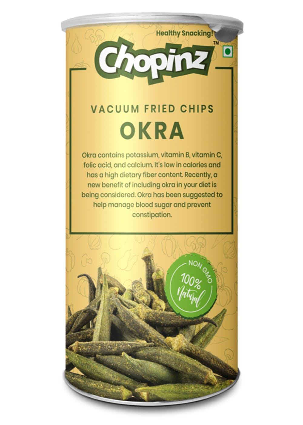 Get Vacuum Fried Okra Chips (40 gm) at ₹ 130 LBB Shop