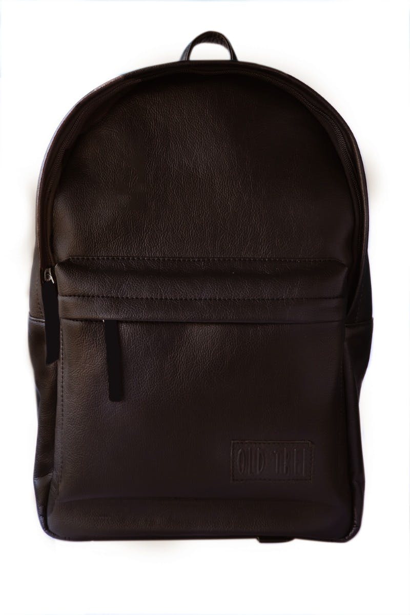 Concealed Zipper Laptop Backpack - Brown