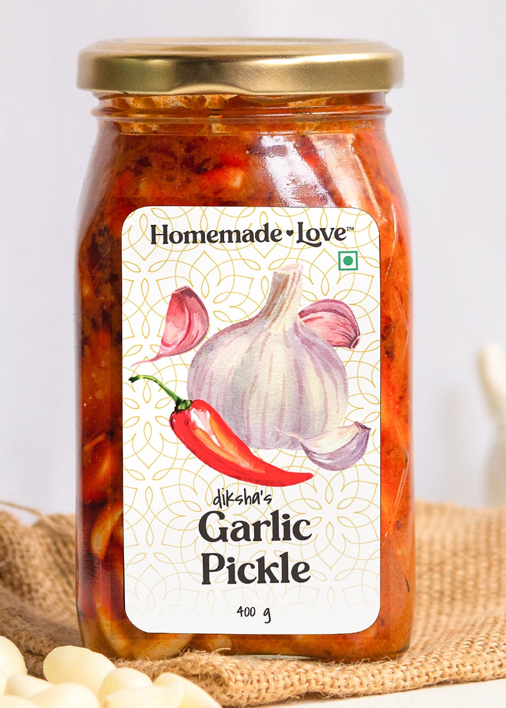 Garlic Pickle - 400 Grams
