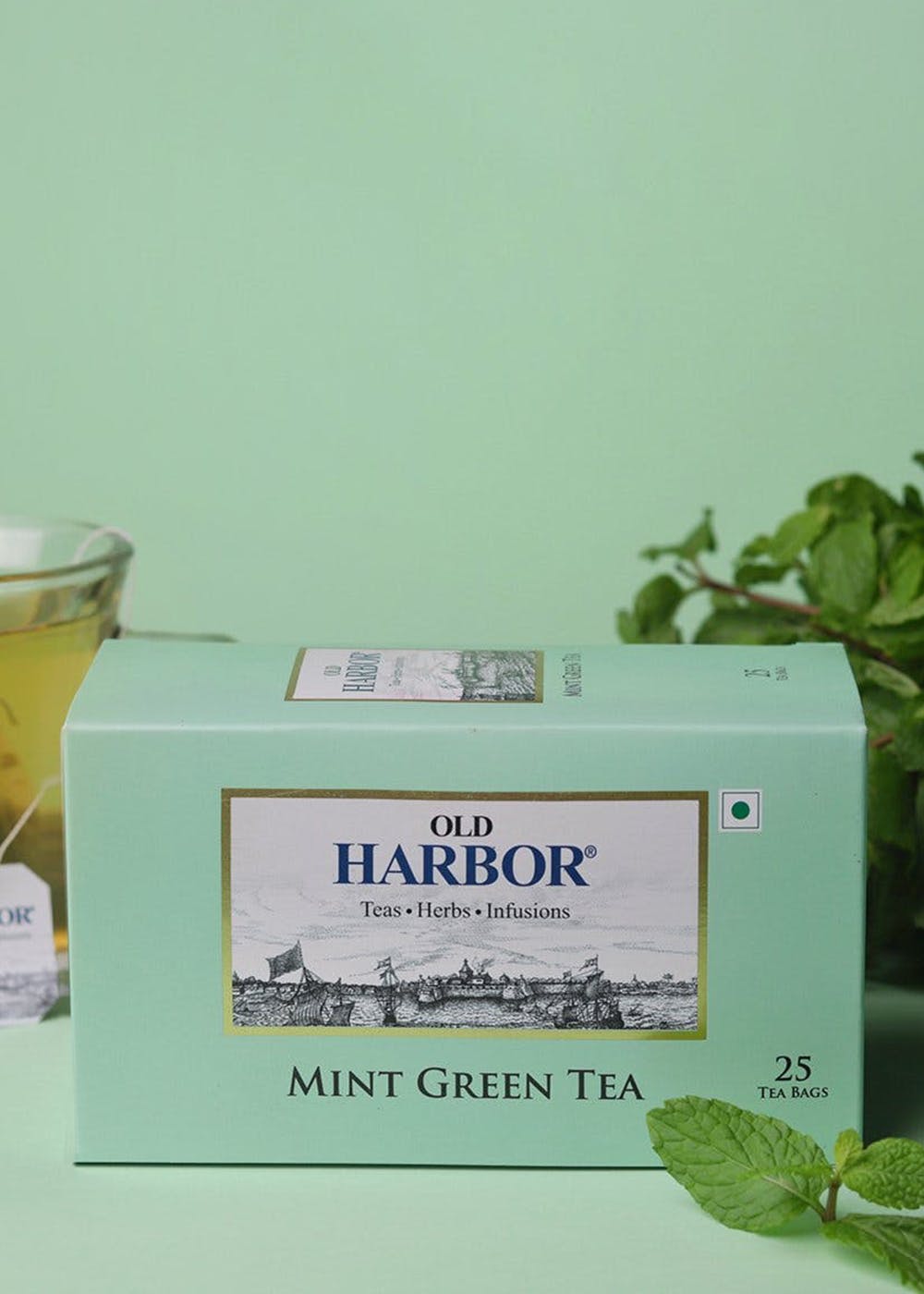 Mint Green Tea Bags Combo - Set of 2 (25 Tea Bags Each)