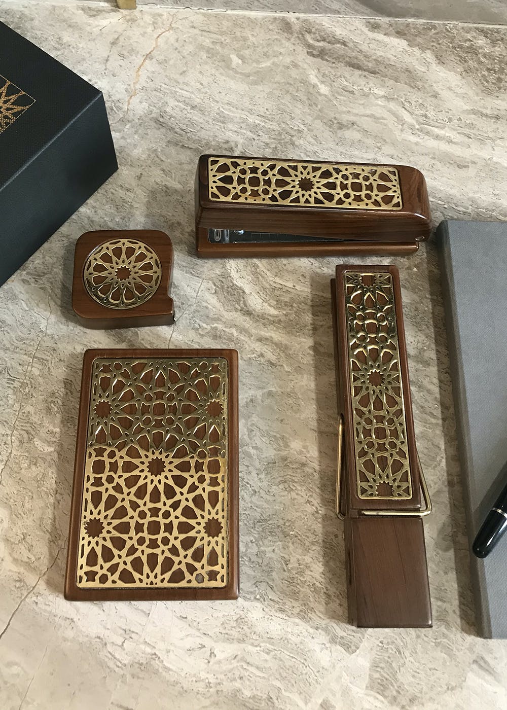 Get Teakwood Executive Desk Stationery Set at ₹ 4200 LBB Shop