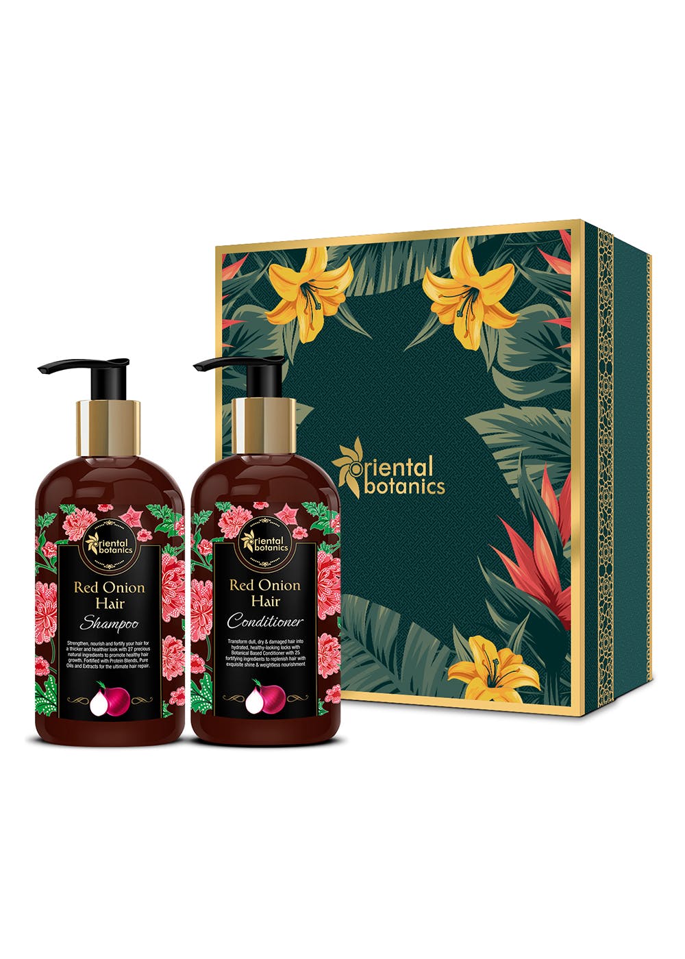 Oriental Botanics Red Onion Hair Shampoo + Conditioner Kit with Red Onion Oil