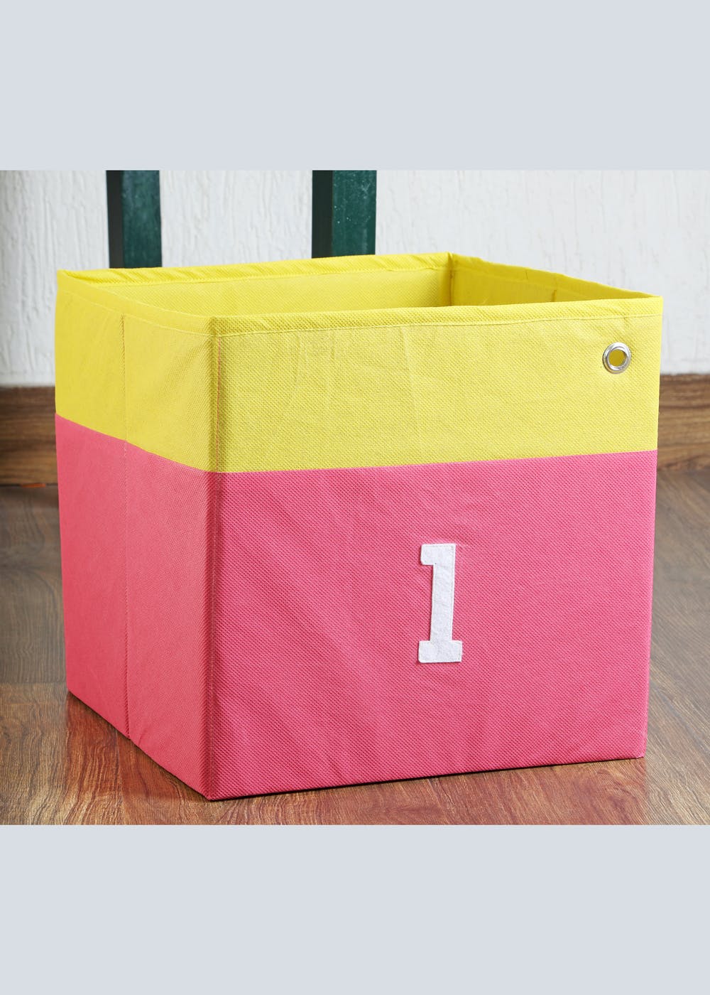 Get Yellow And Pink No 1. Foldable Storage Cube at ₹ 399 LBB Shop