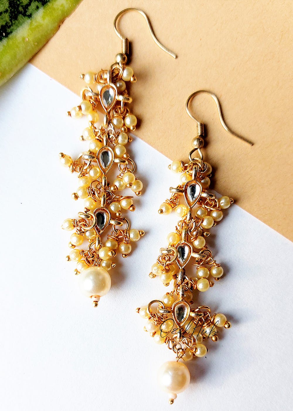 Yellow Gold Pearl Earrings 2024 | favors.com