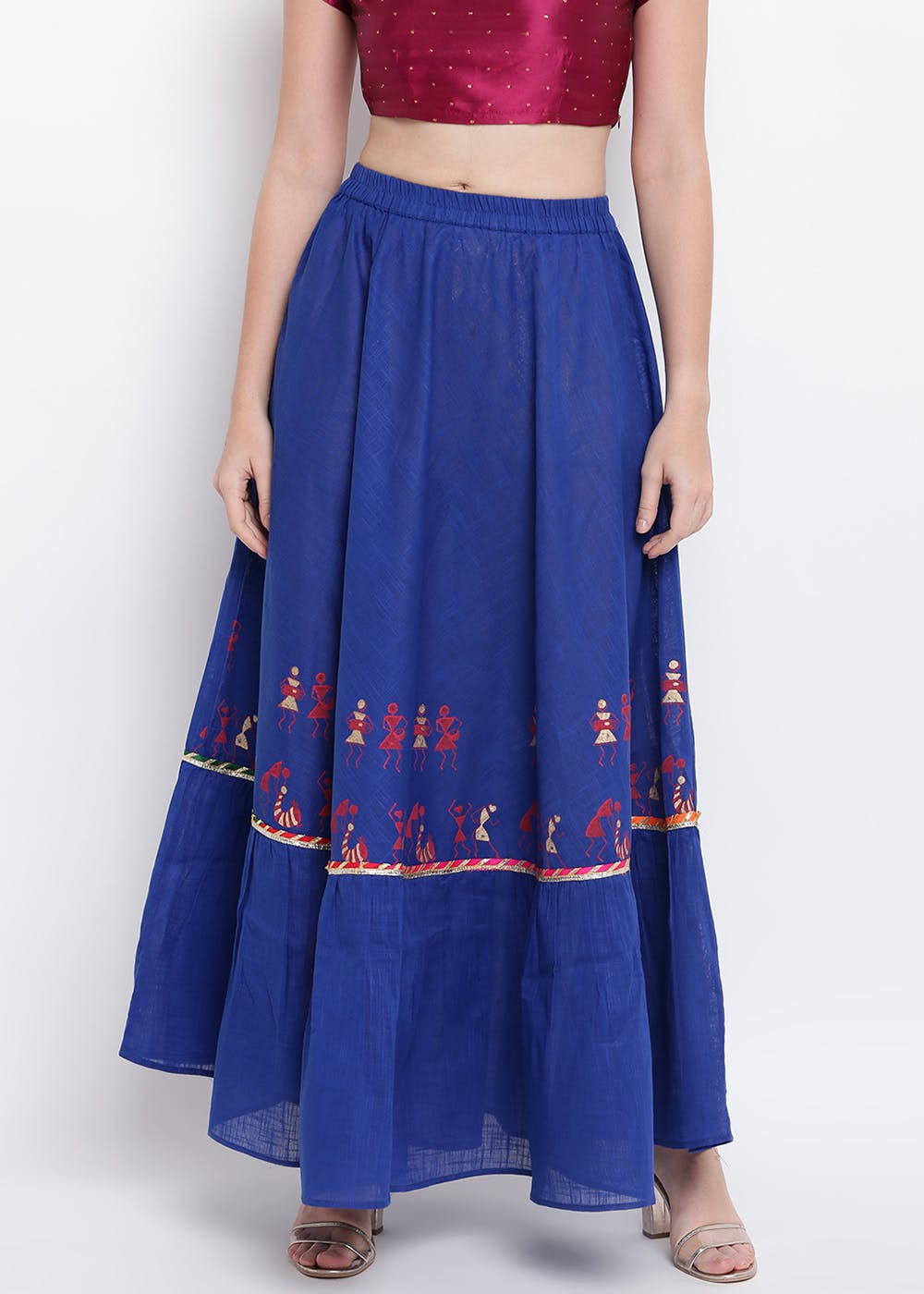 flared ethnic skirt