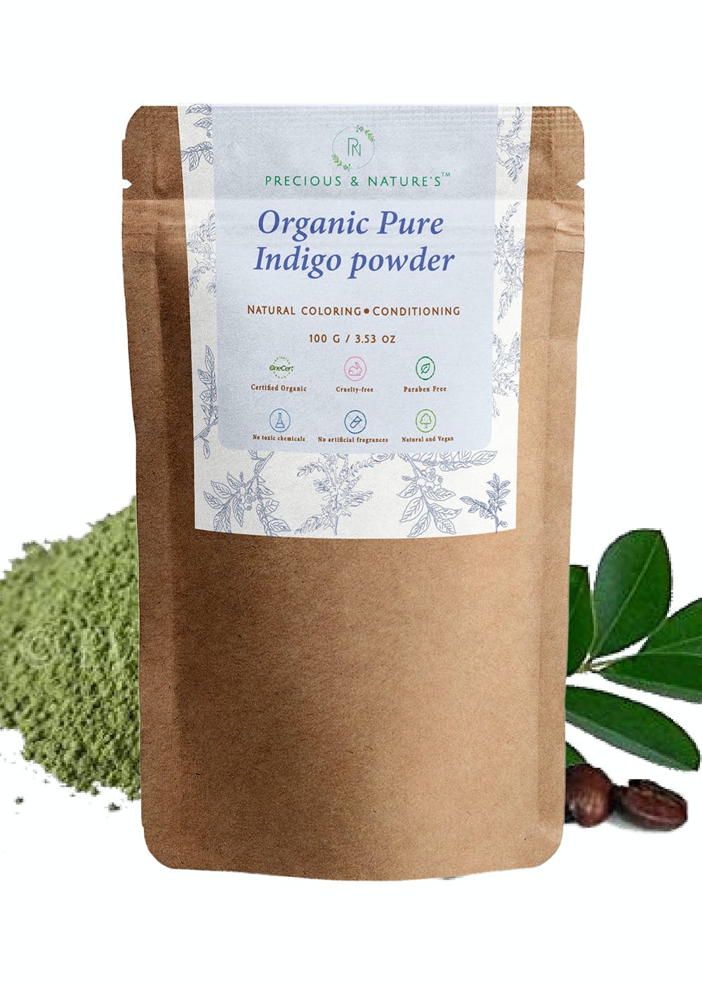 Certified Organic Indigo Powder (100g)