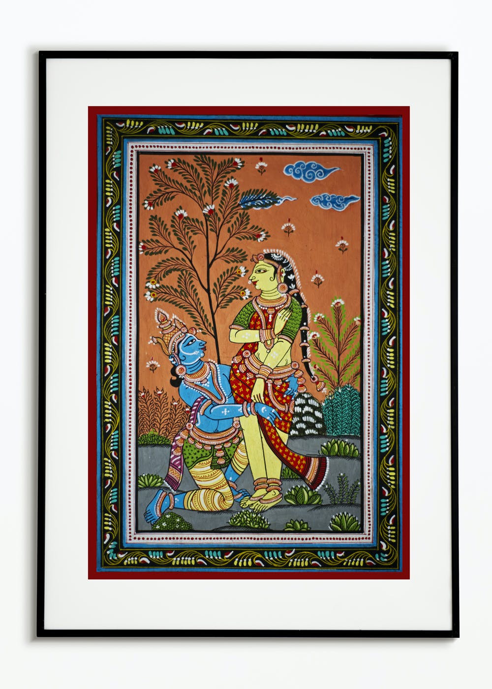 Rukmini Krishna Inside Pond Pattachitra Canvas Painting Ubicaciondepersonas Cdmx Gob Mx