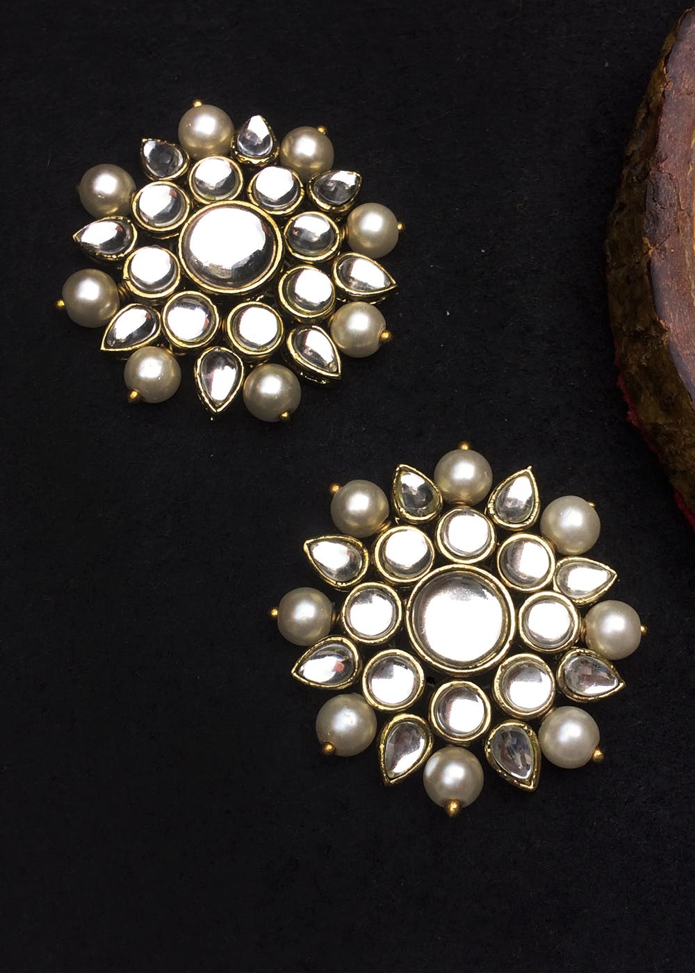 Kundan Earrings – Oshri Accessories