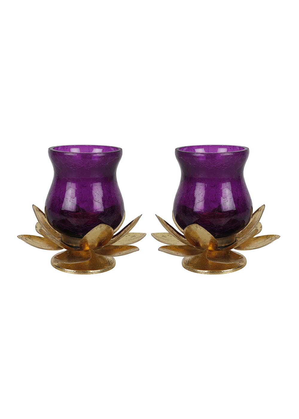 lotus hurricane candle holder