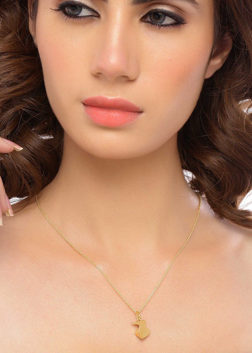 Get Gold Plated Origami Rabbit Necklace at ₹ 610 | LBB Shop