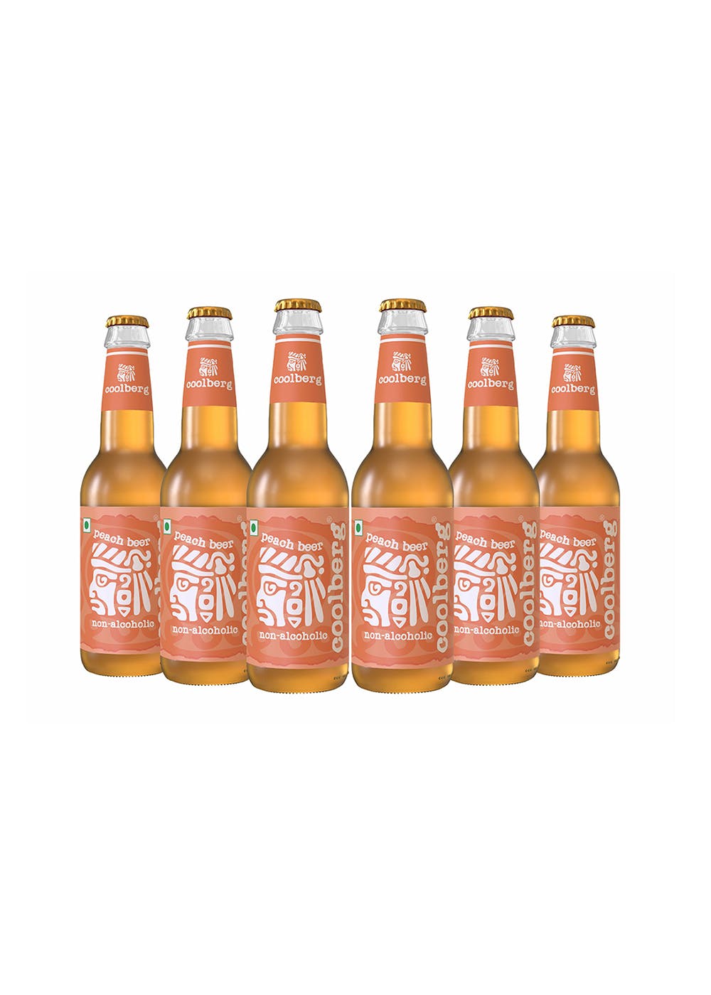 Peach Non-Alcoholic Beer 330ml Glass Bottle (Pack of 6)
