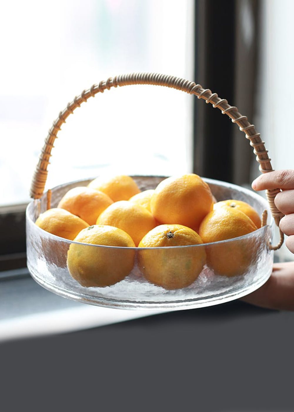 Get Glass Fruit Basket at ₹ 1449 LBB Shop