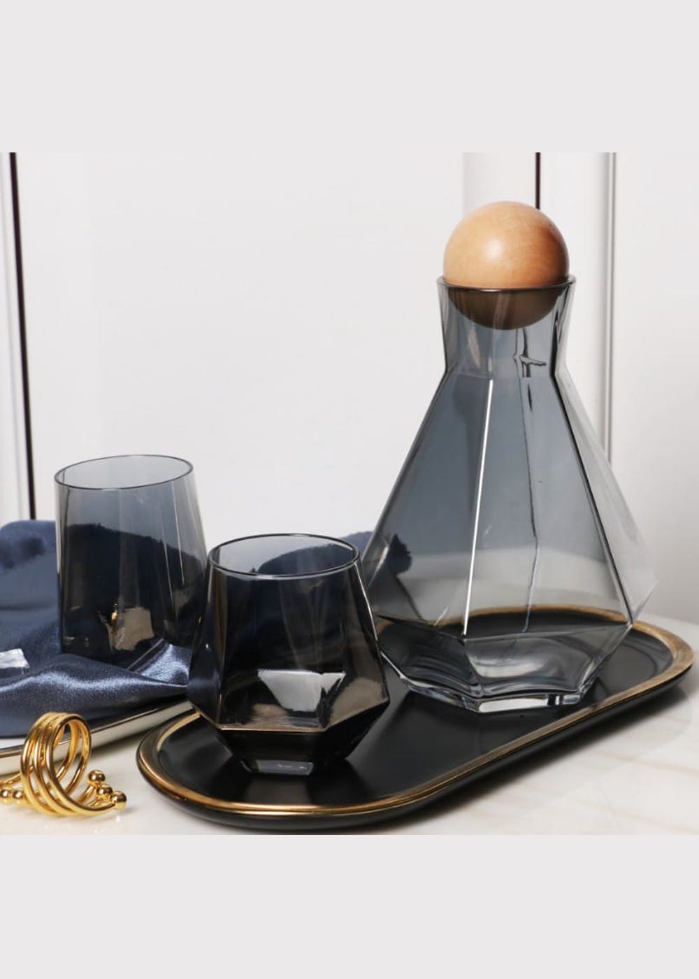 Get Crystal Decanter with Lid at ₹ 2250 LBB Shop