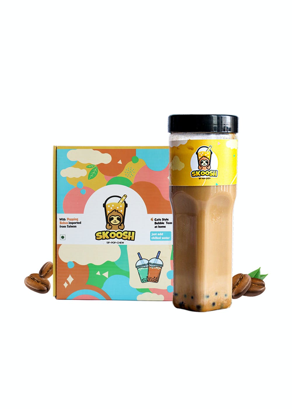 Premium Cold Coffe Kit with Popping Bobas - DIY Kit - Café-Style