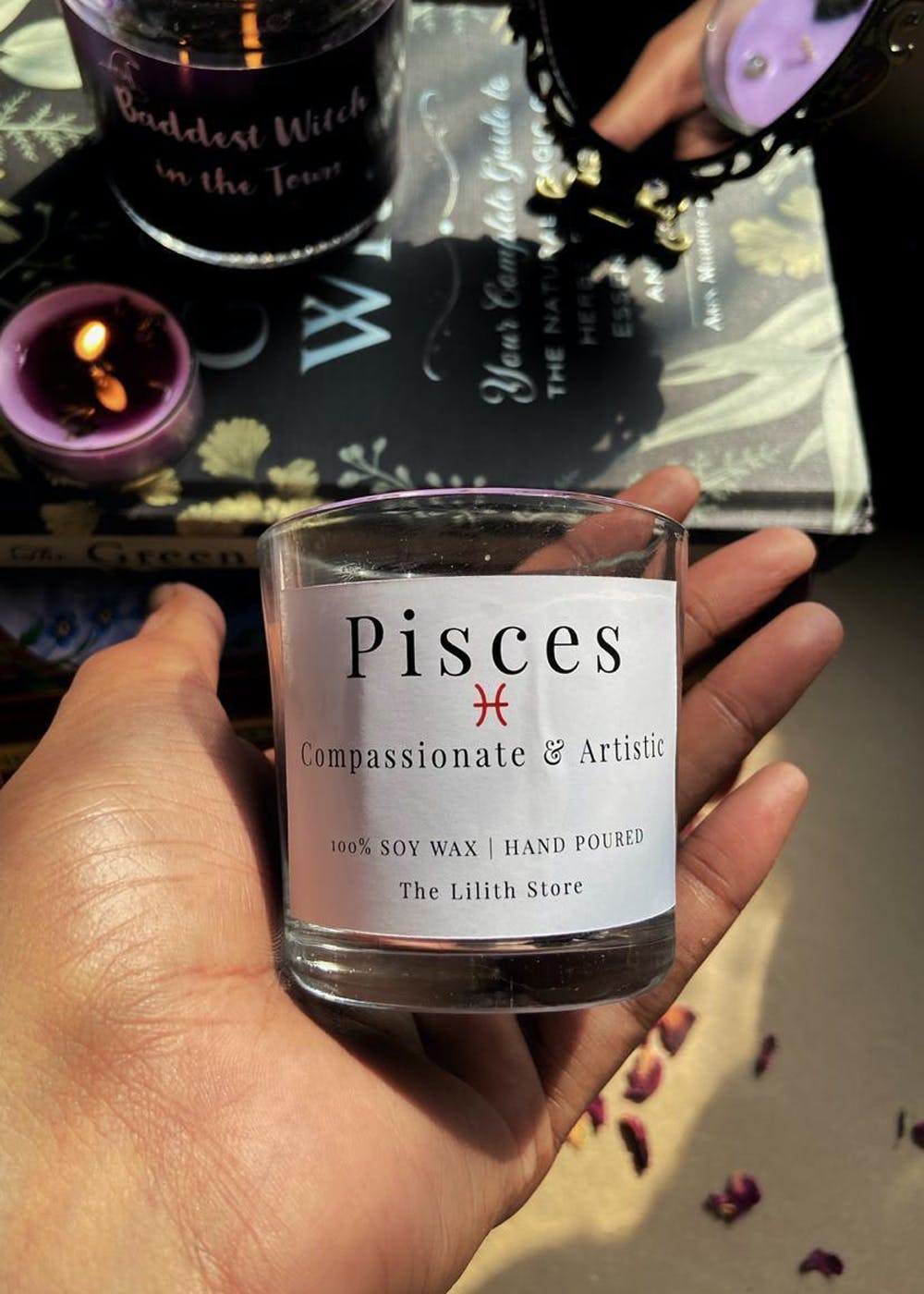 Get Pisces Zodiac Mini Candle 60gm at ₹ 427 LBB Shop