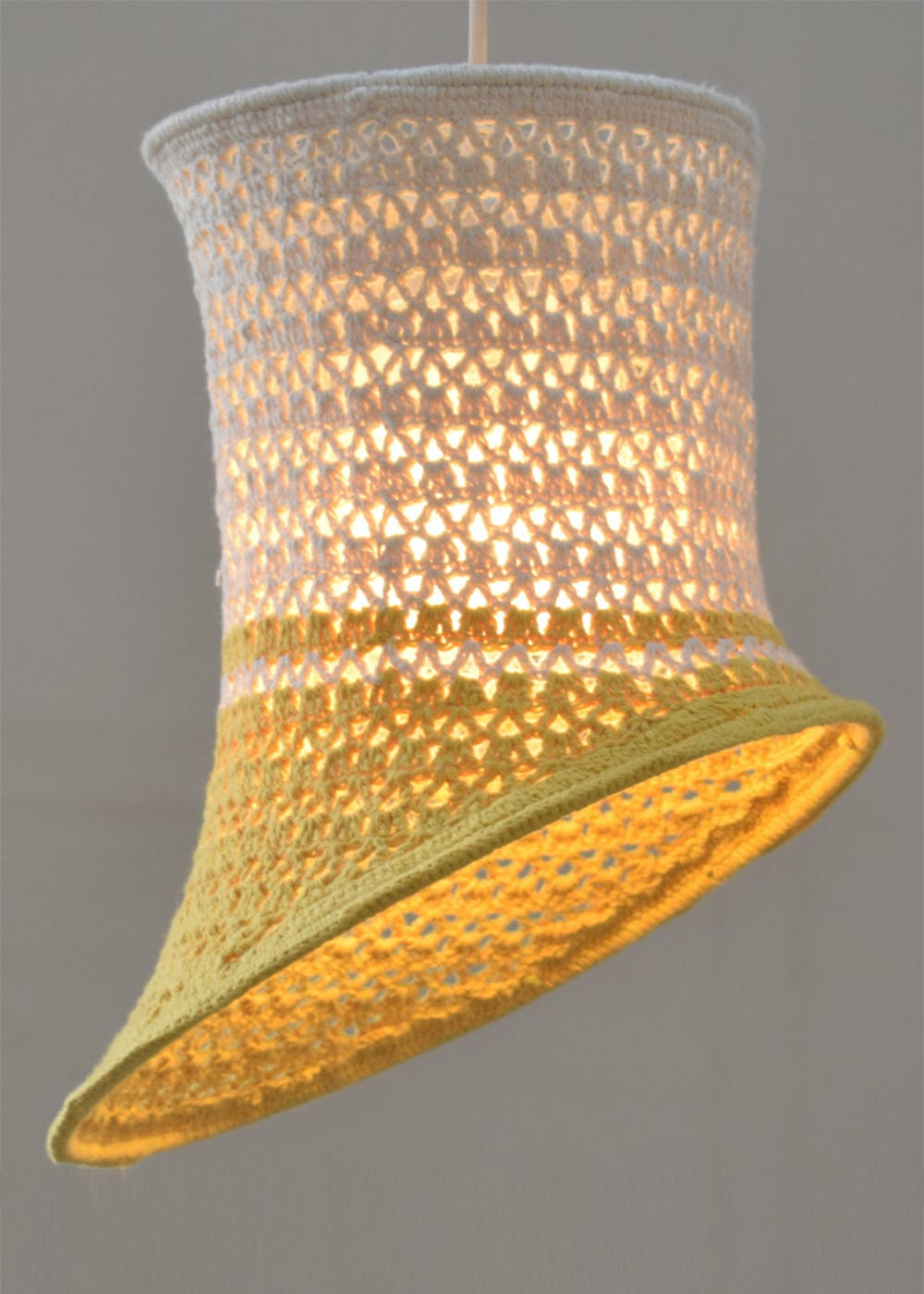 Get Moja Yellow Macramé Lamp at ₹ 900 | LBB Shop