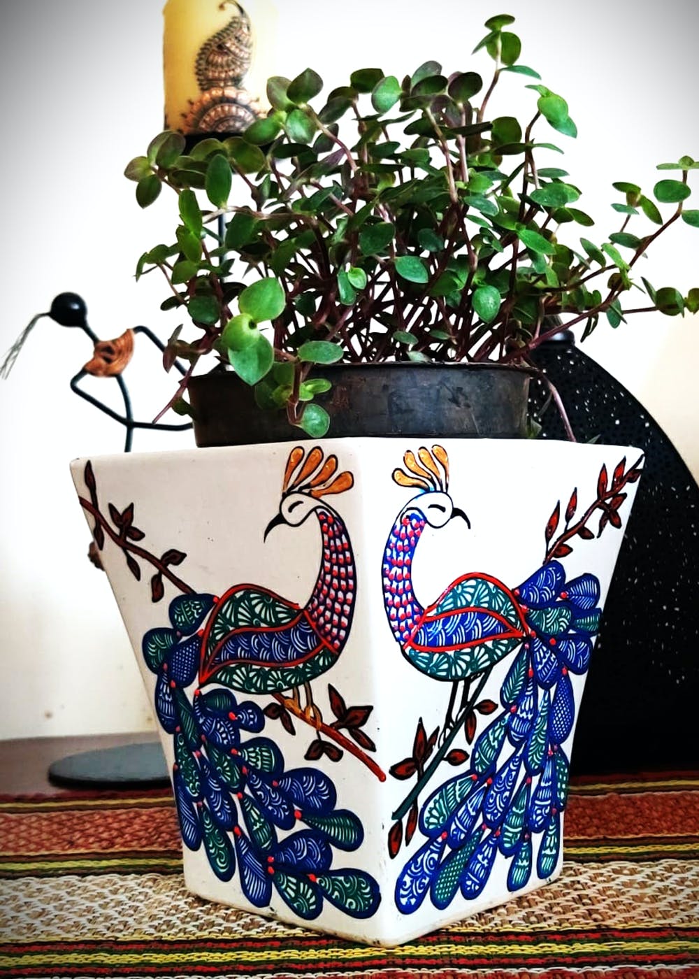 Get Peacock Planter At 1300 LBB Shop   Pl013   Peacock Planter 