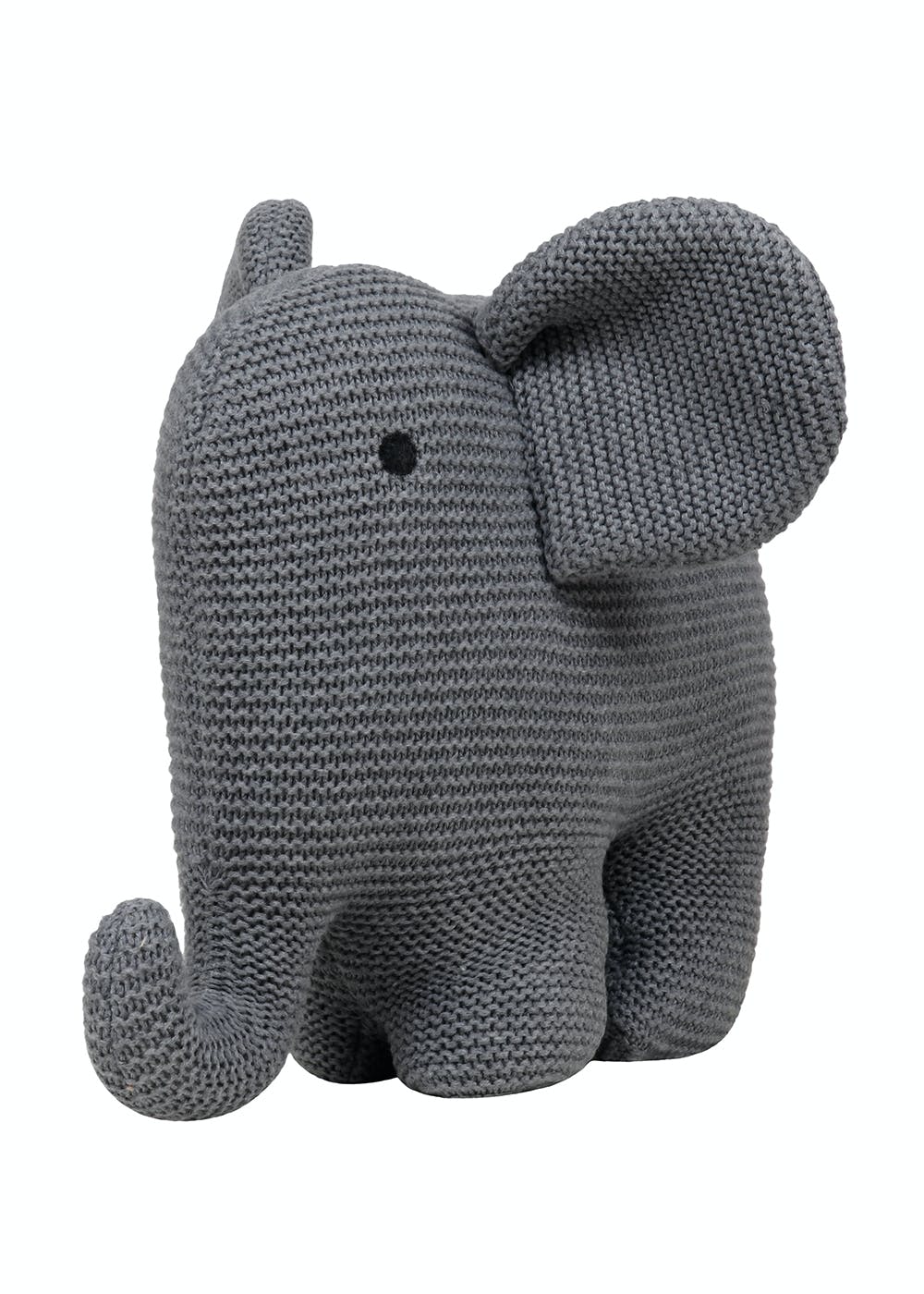 Get Elephant - Grey Mélange Color Cotton Knitted Stuffed Toy at ₹ 1199 ...