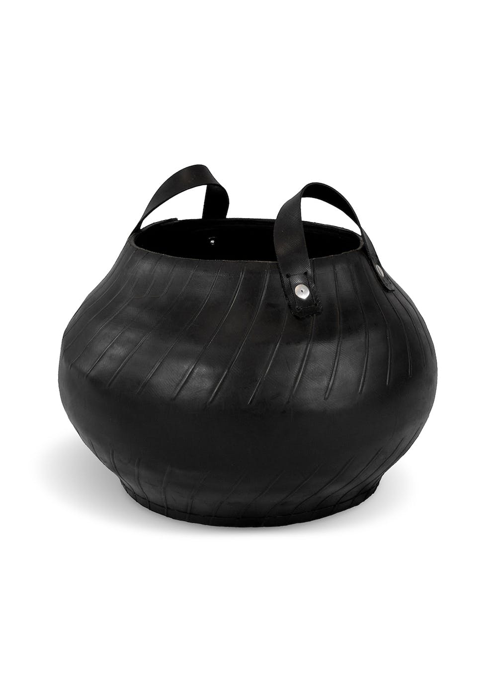 Unbreakable Matka Rubber Planter with Rubber Handle