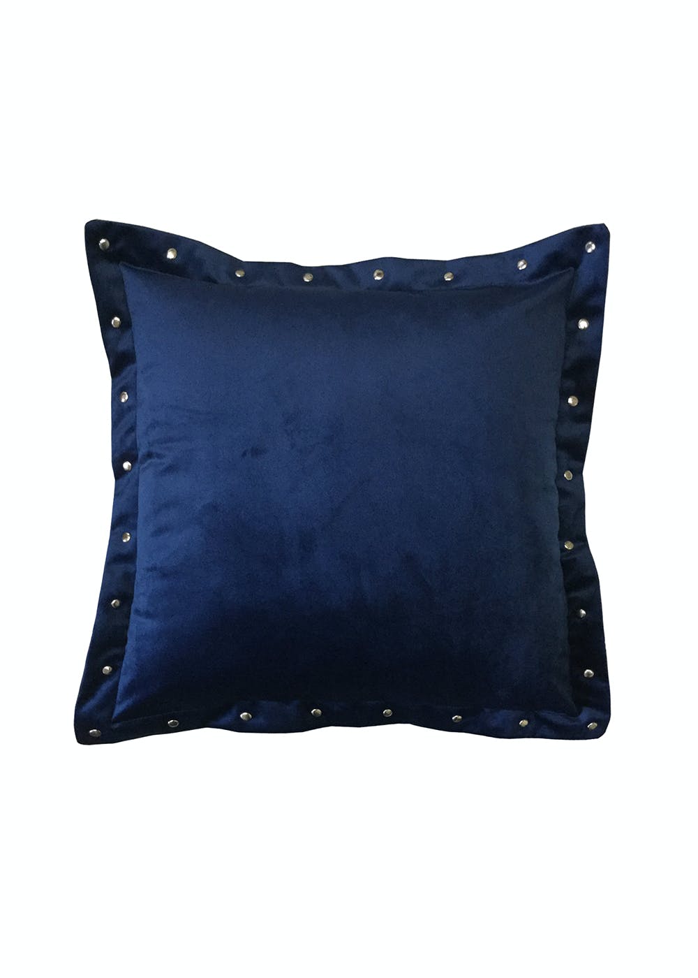 Get Smooth Navy Blue Velvet Cushion Covers with Some Metallic Oomph at