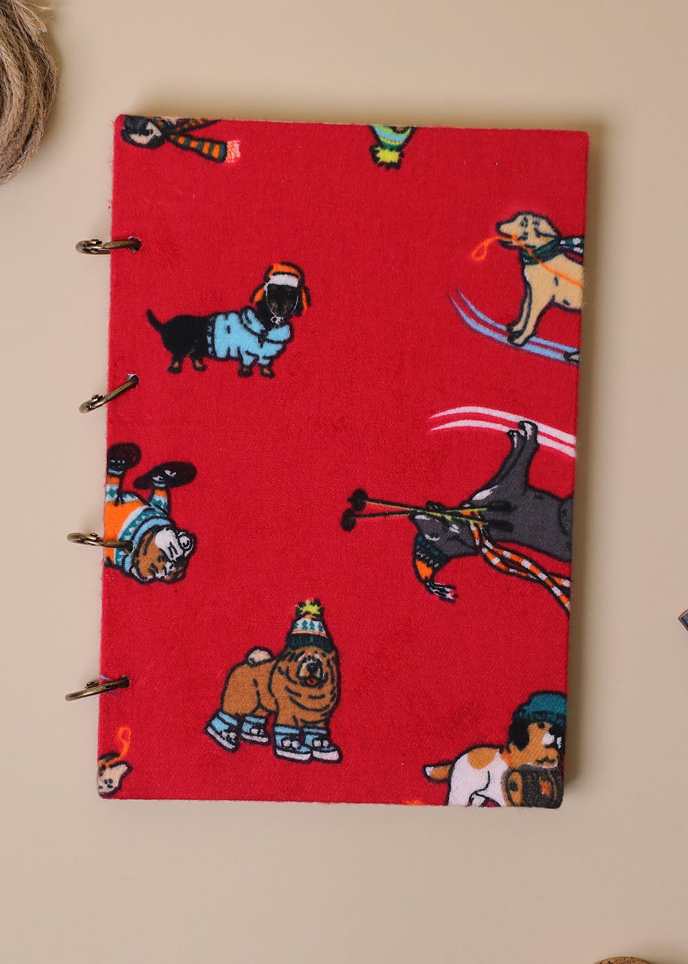 A5 Size Fabric Journal - Pooch 
