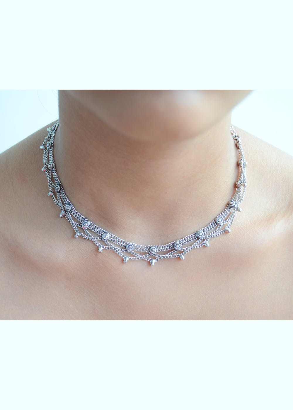 Crazytowear GERMAN SILVER CHOKER NECKLACE Black Silver Plated Sterling  Silver Choker Price in India - Buy Crazytowear GERMAN SILVER CHOKER NECKLACE  Black Silver Plated Sterling Silver Choker Online at Best Prices in