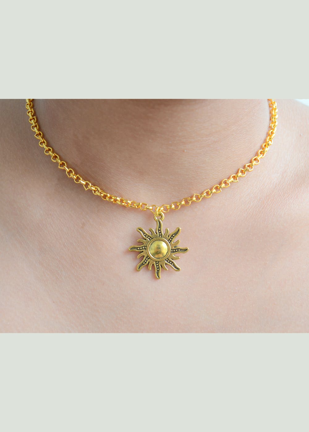 surya gold pendant set