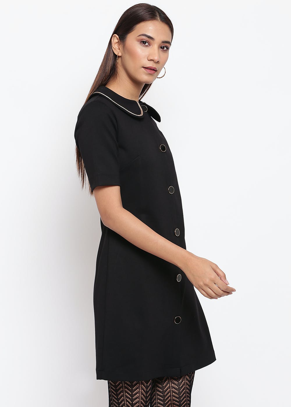 HAZEL DRESS BLACK WHITE