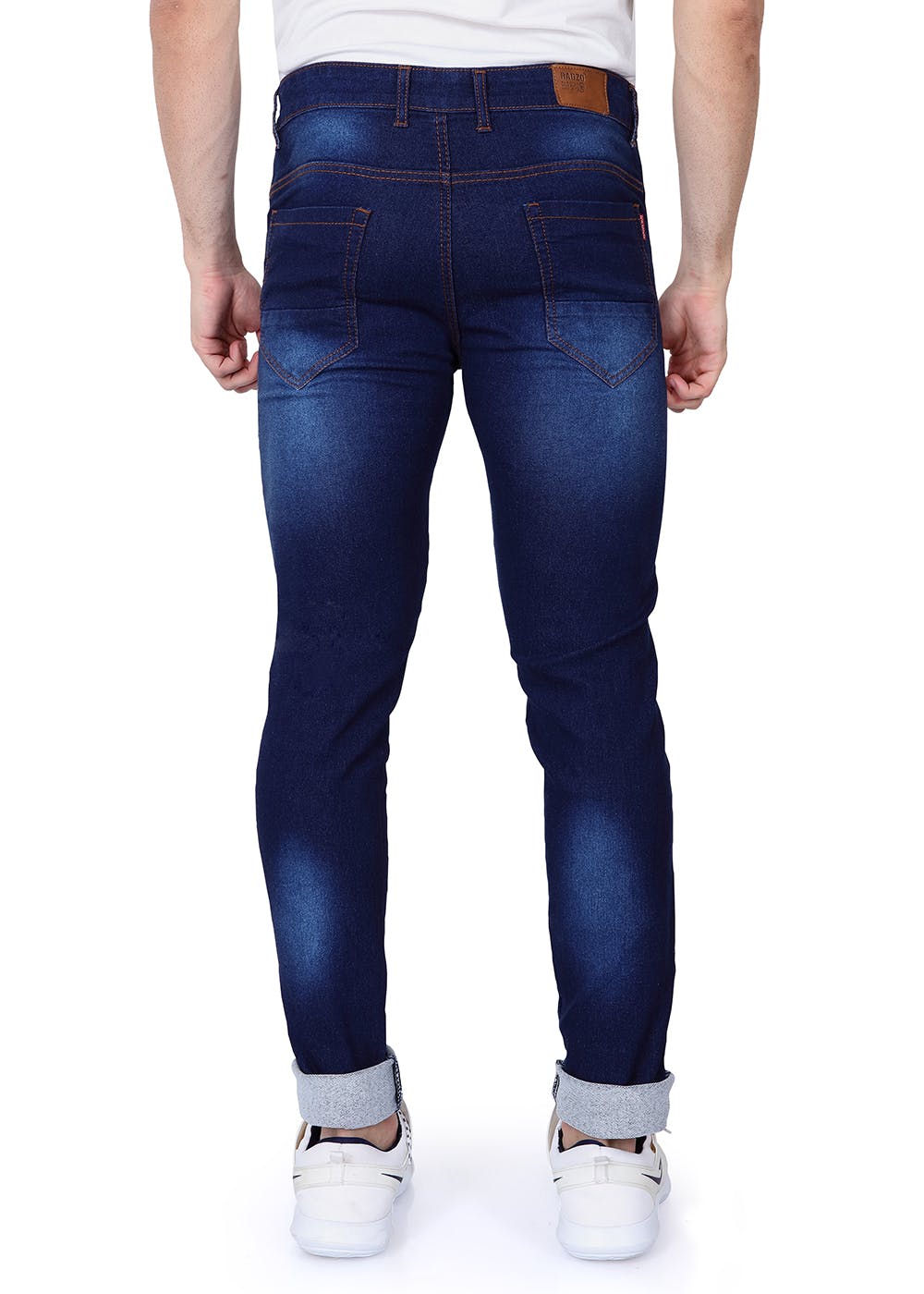 Navy Blue Slim Fit Low Rise Jeans 