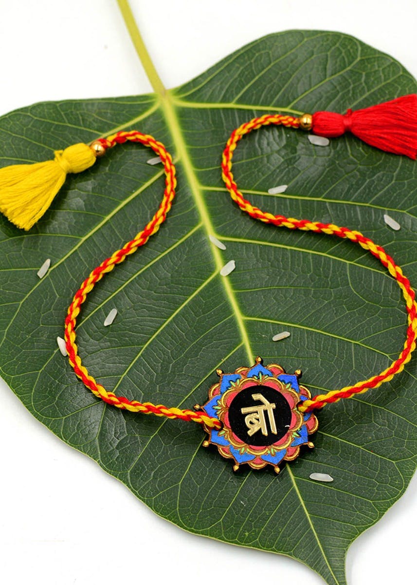Handmade 'Bro' Multicoloured Rakhi