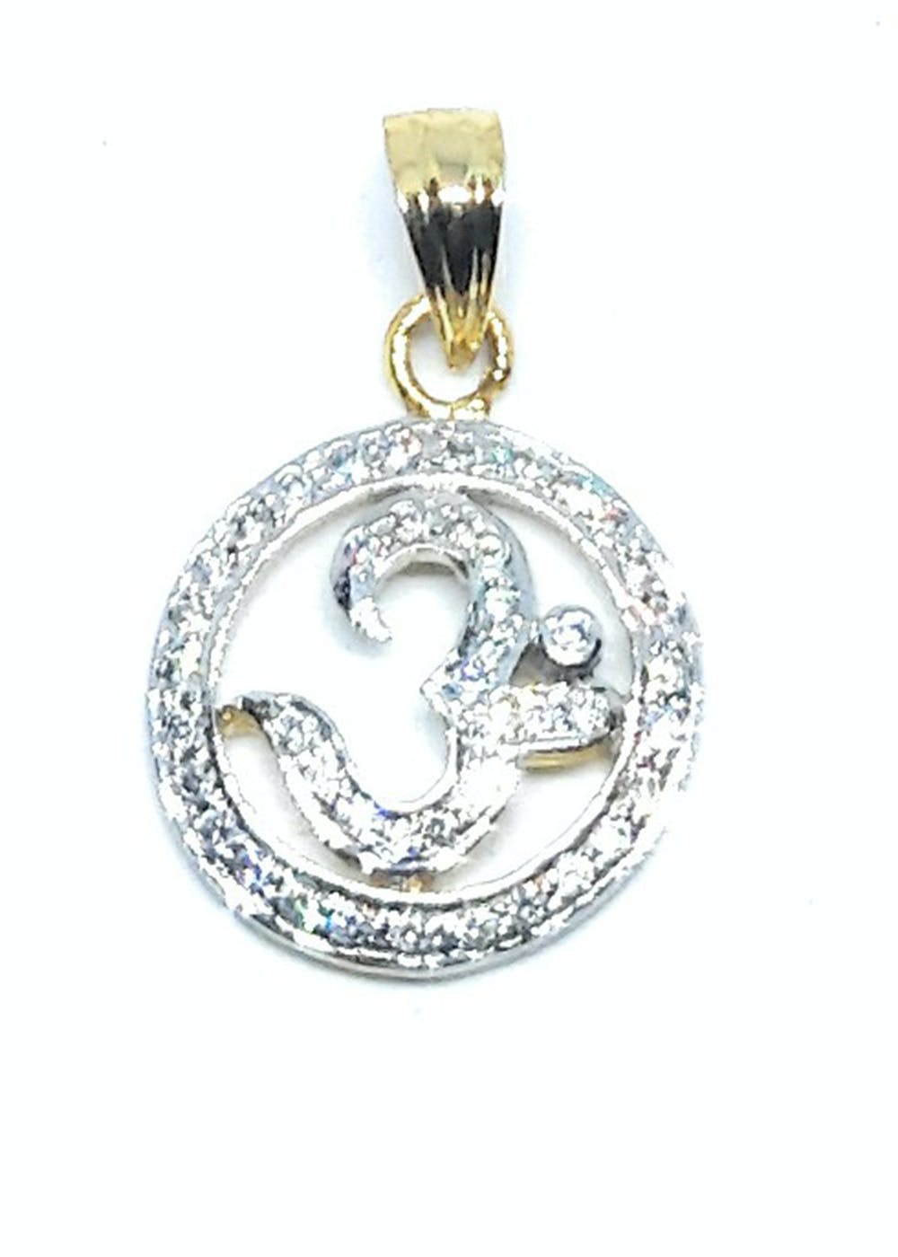 Get Om Round Silver Studded Convertible Pendant Rakhi at ₹ 1149 LBB Shop