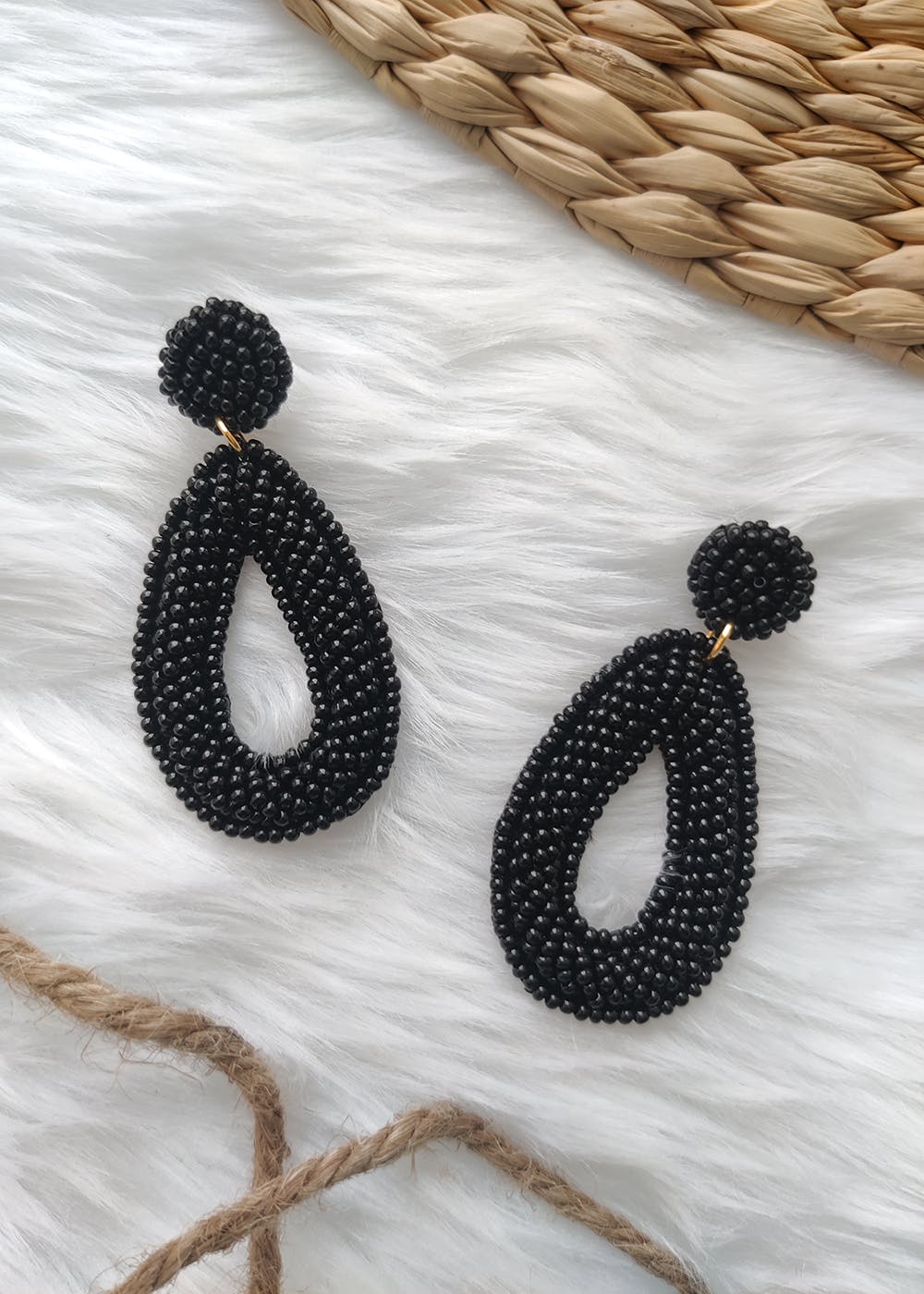Buy Gold-Toned & Black Earrings for Women by Crunchy Fashion Online |  Ajio.com