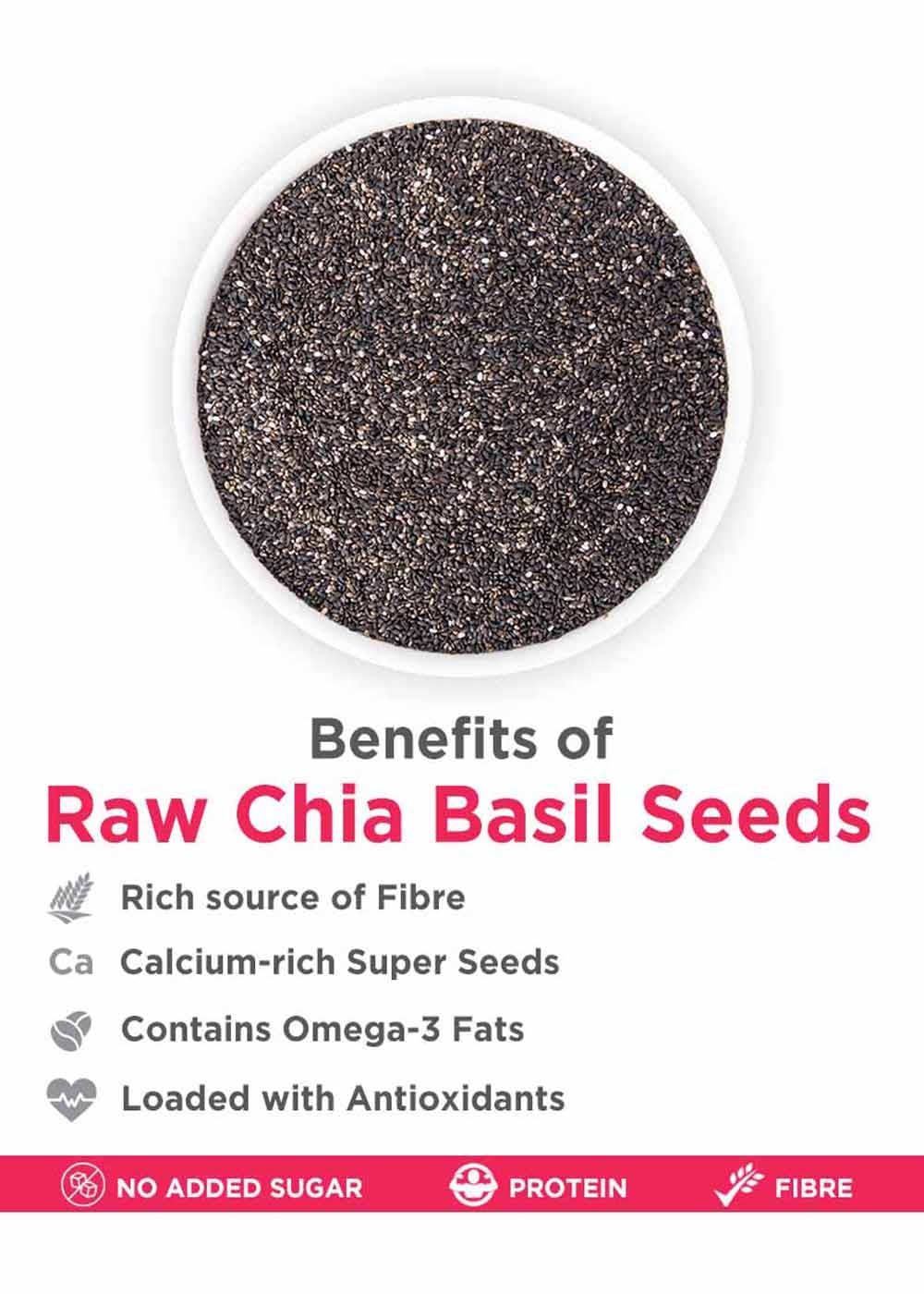 Get Raw Chia Basil Seeds 150gm at 175 LBB Shop