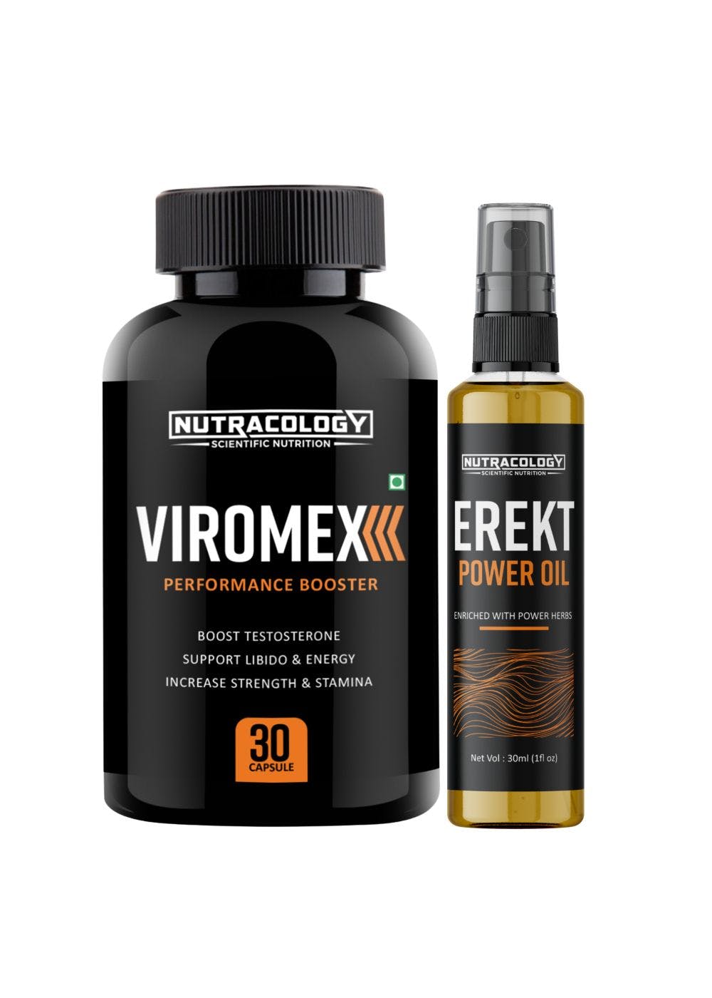  Sexual Wellness Combo Viromex 30 Capsules and Erekt Oil 30ml