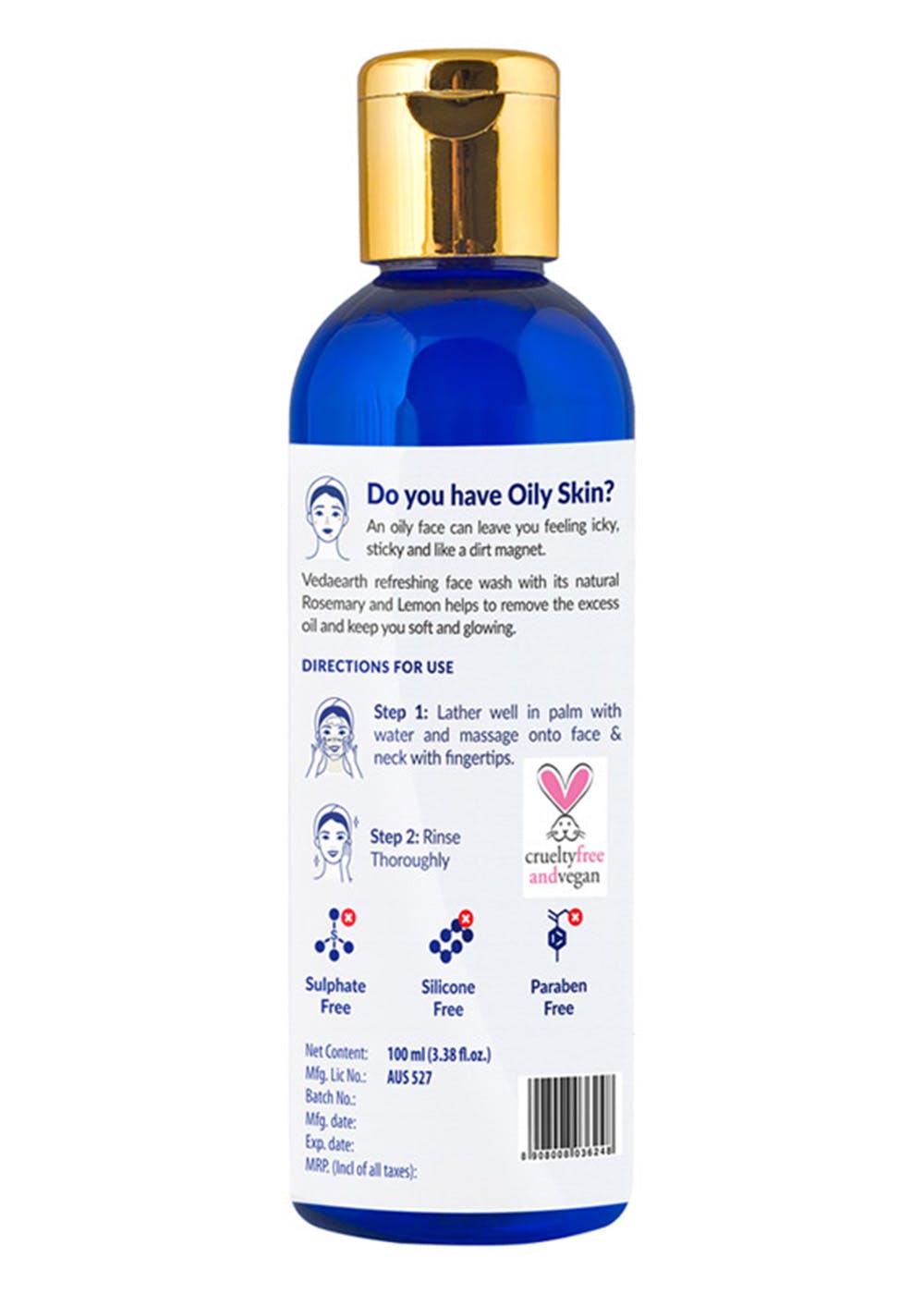 silicone free face wash