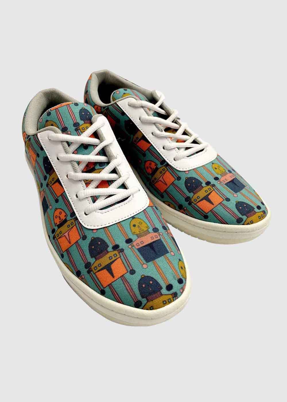 Multi Robo Printed Casual Shoes