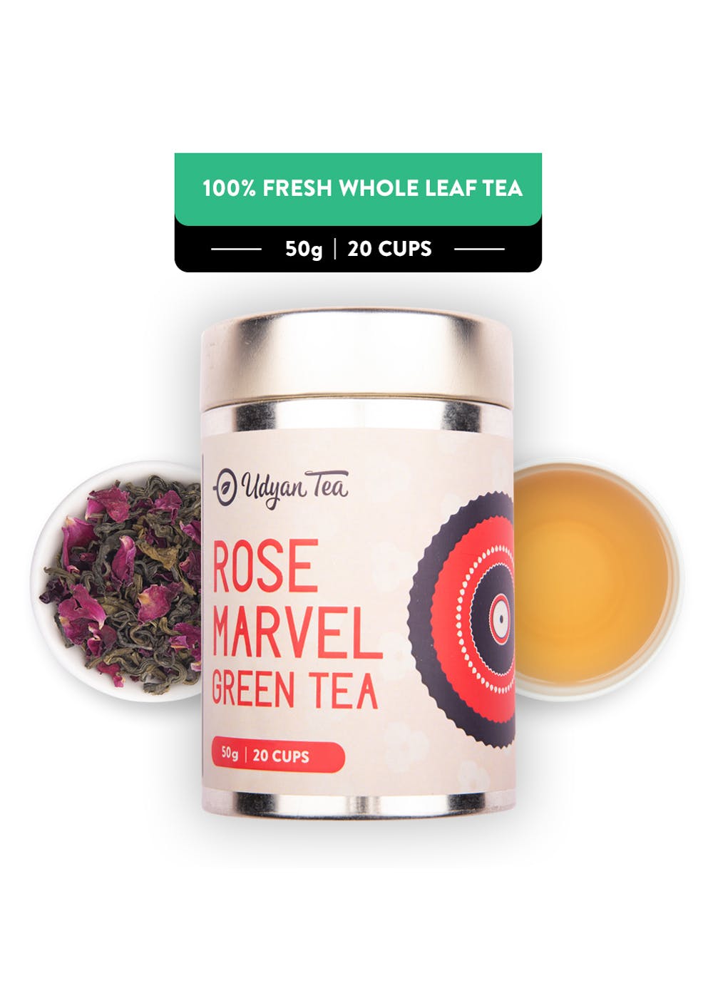 Get Rose Marvel Green Tea Tin at ₹ 349 | LBB Shop