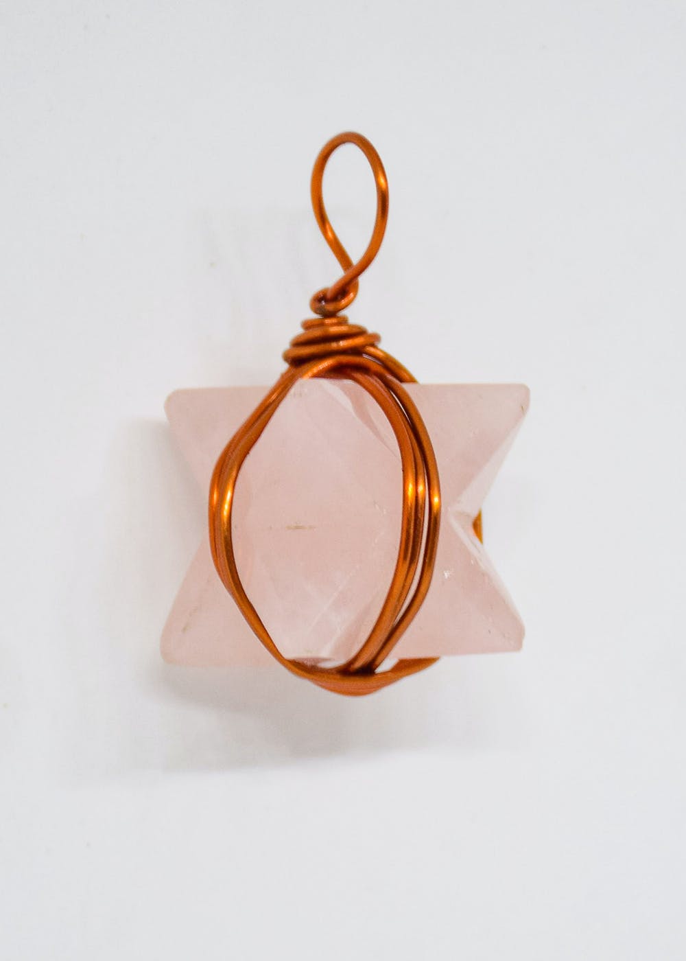 Get Rose Quartz Merkaba Pendant at 