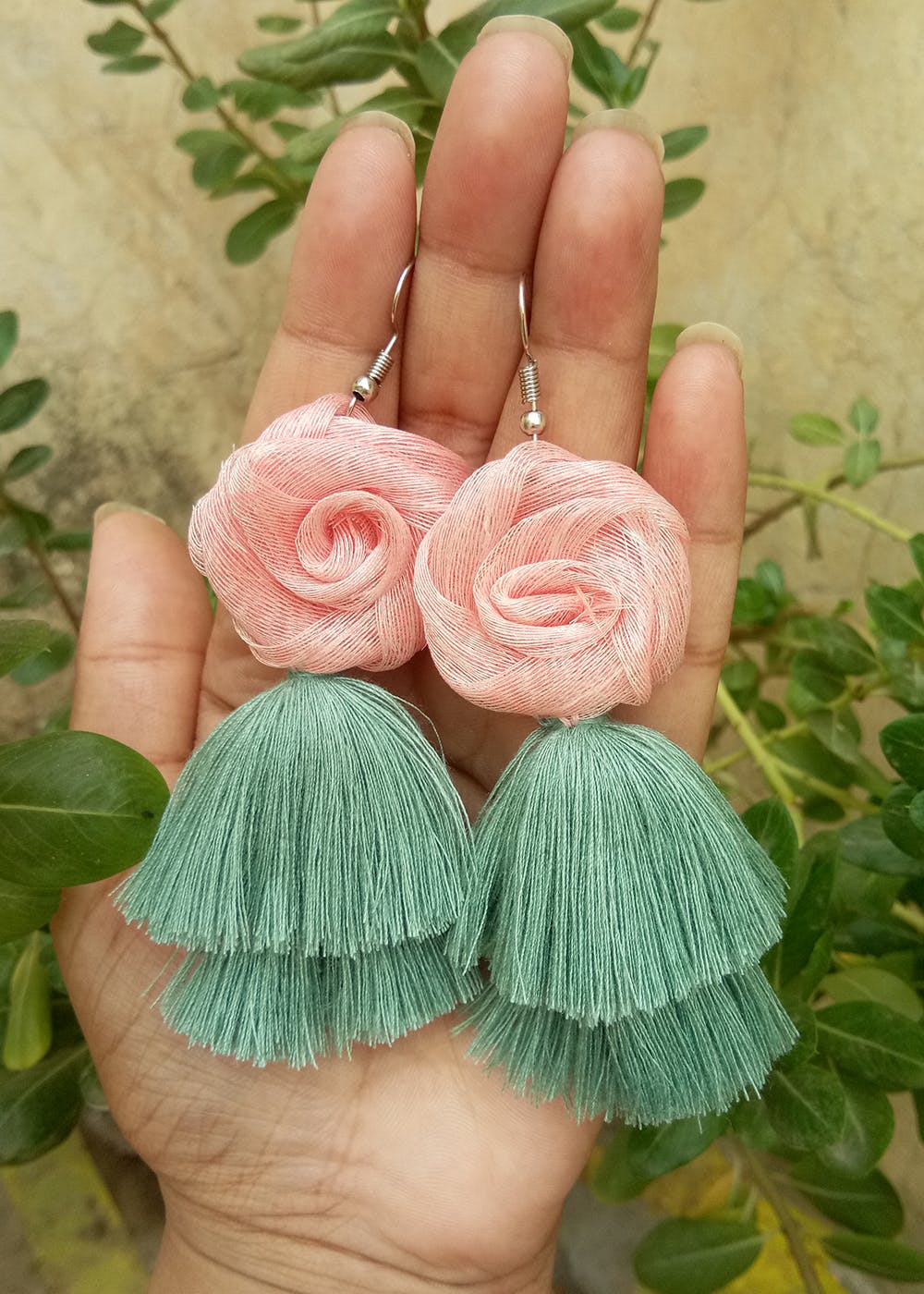 Rose Tassel Earrings