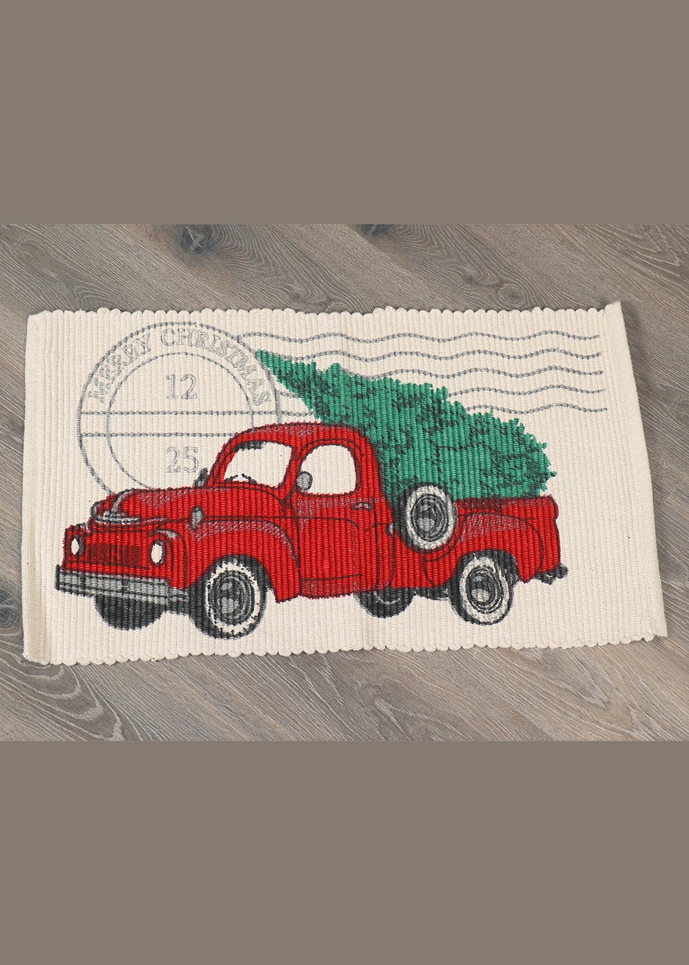 Get Red Truck Christmas Tree Rug at ₹ 899 LBB Shop