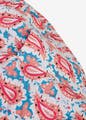 Sleeve,Collar,Electric blue,Pattern,Motif,Magenta,Peach,Art,Painting,Font